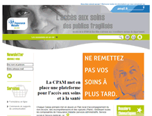 Tablet Screenshot of cpam67-ts.fr